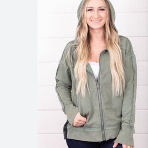 Free People Only One Hoodie Pine L - Used Condition